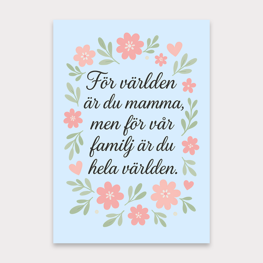 Morsdagskort | För världen är du mamma