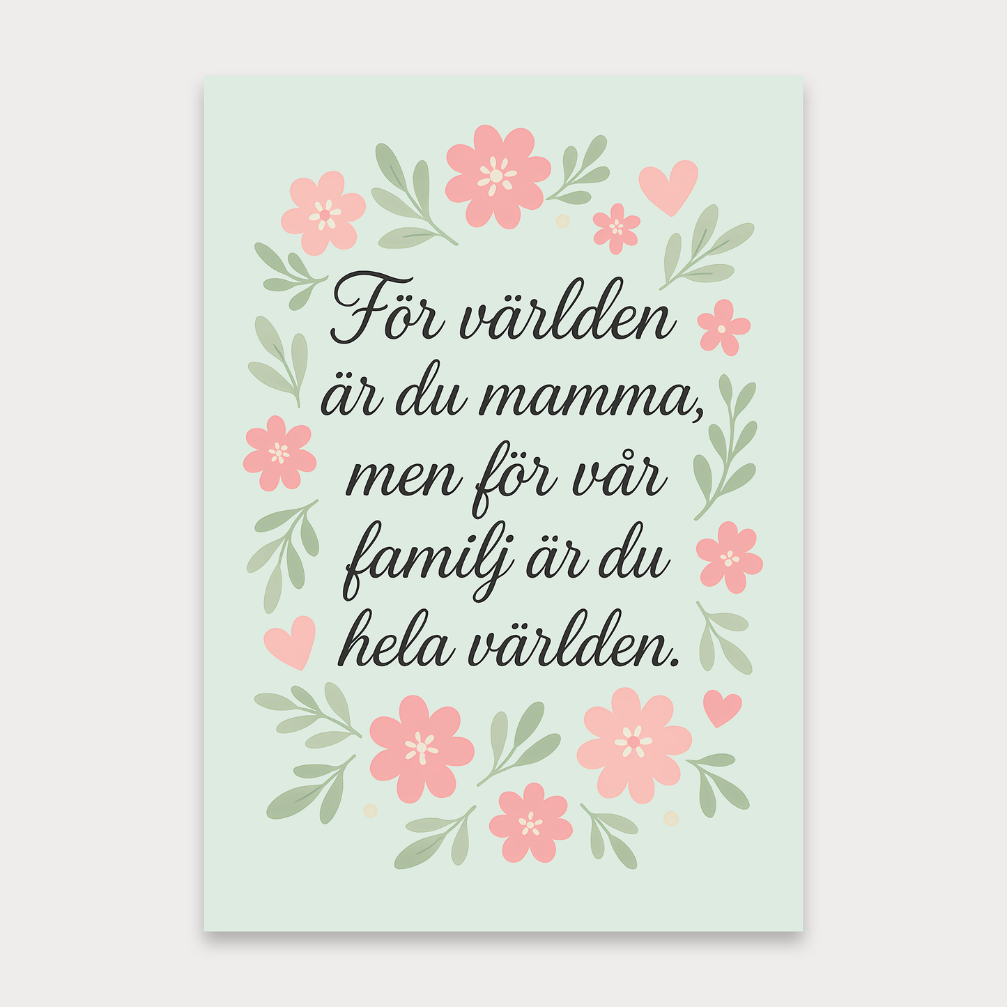 Morsdagskort | För världen är du mamma