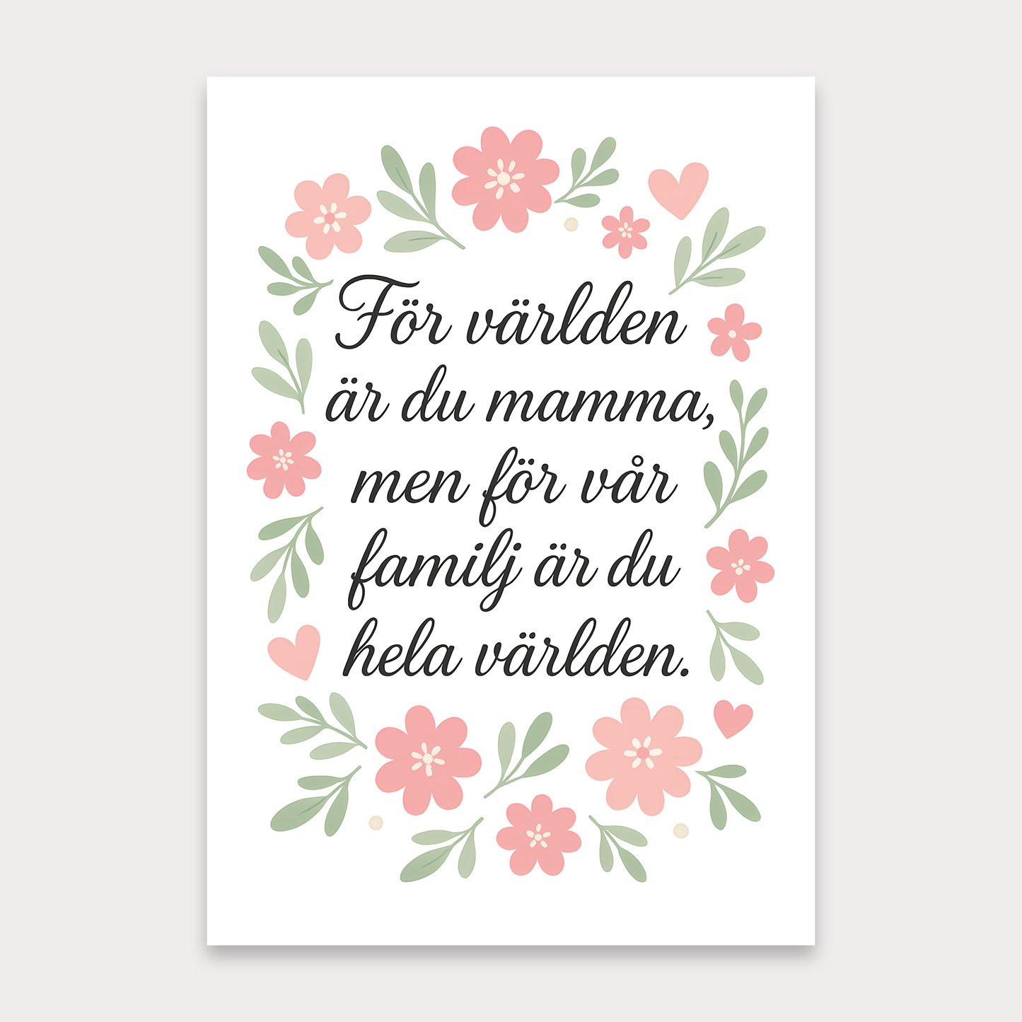 Morsdagskort | För världen är du mamma