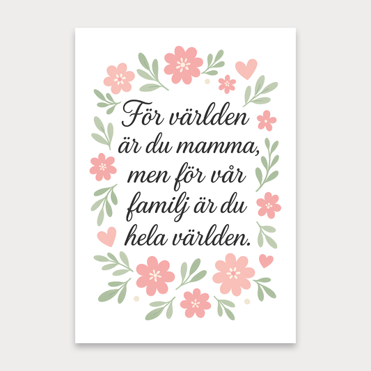 Morsdagskort | För världen är du mamma