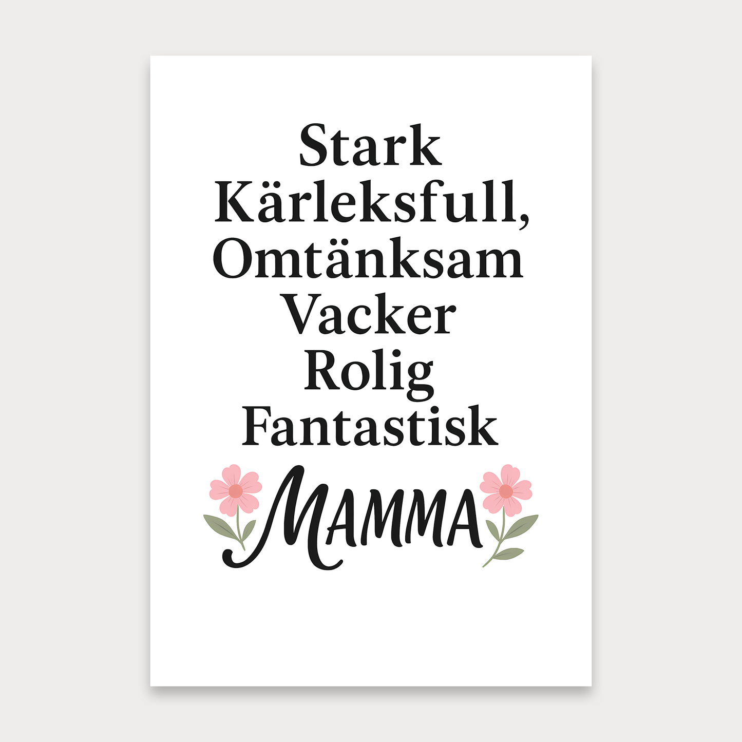 Morsdagskort | Stark, kärleksfull, fantastisk