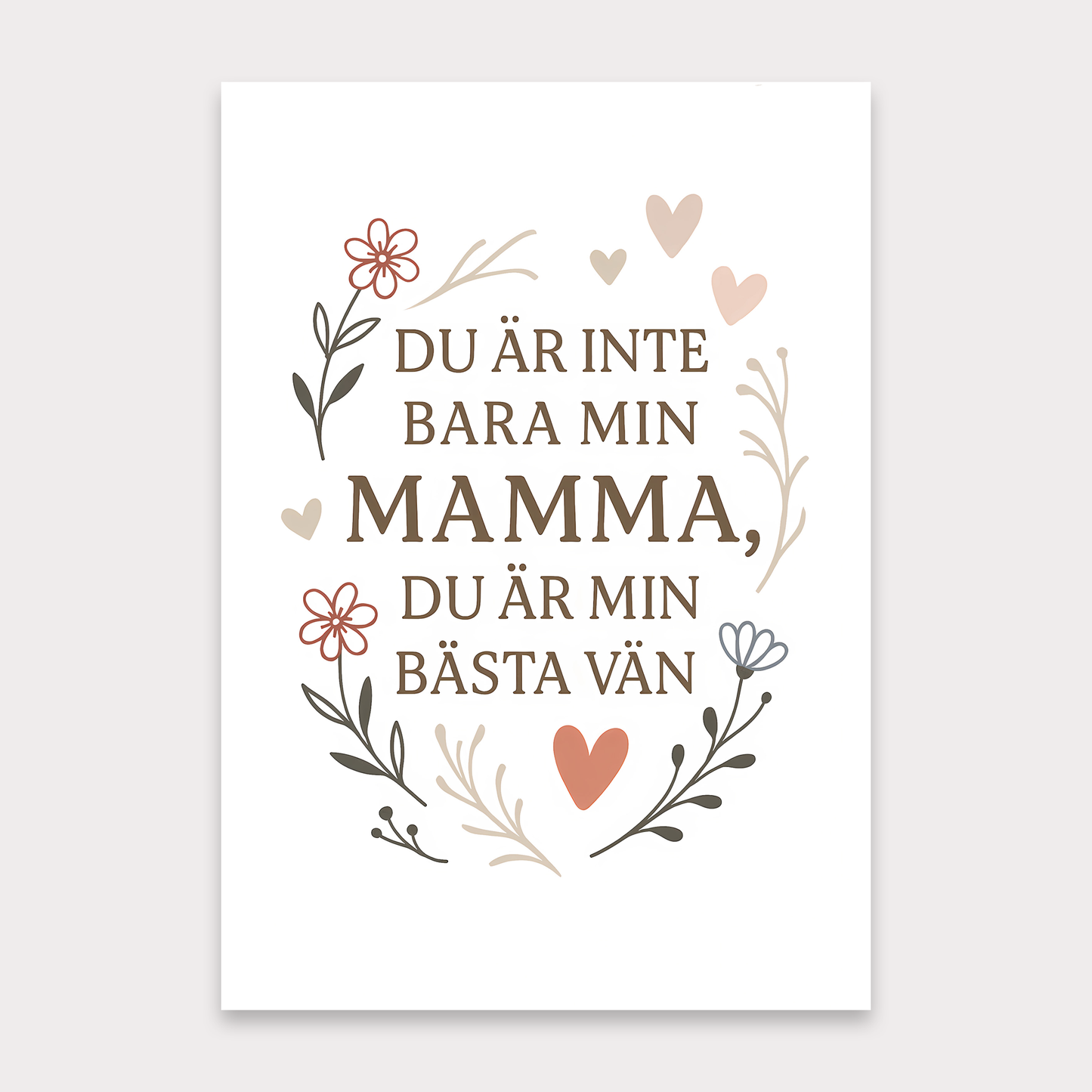 Morsdagskort | Min mamma, min bästa vän