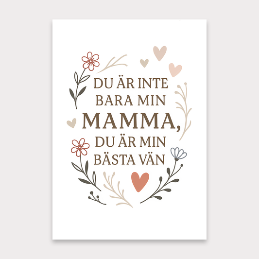 Morsdagskort | Min mamma, min bästa vän