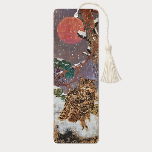 Bokmärke | Berguv i månsken (Bruno Liljefors)