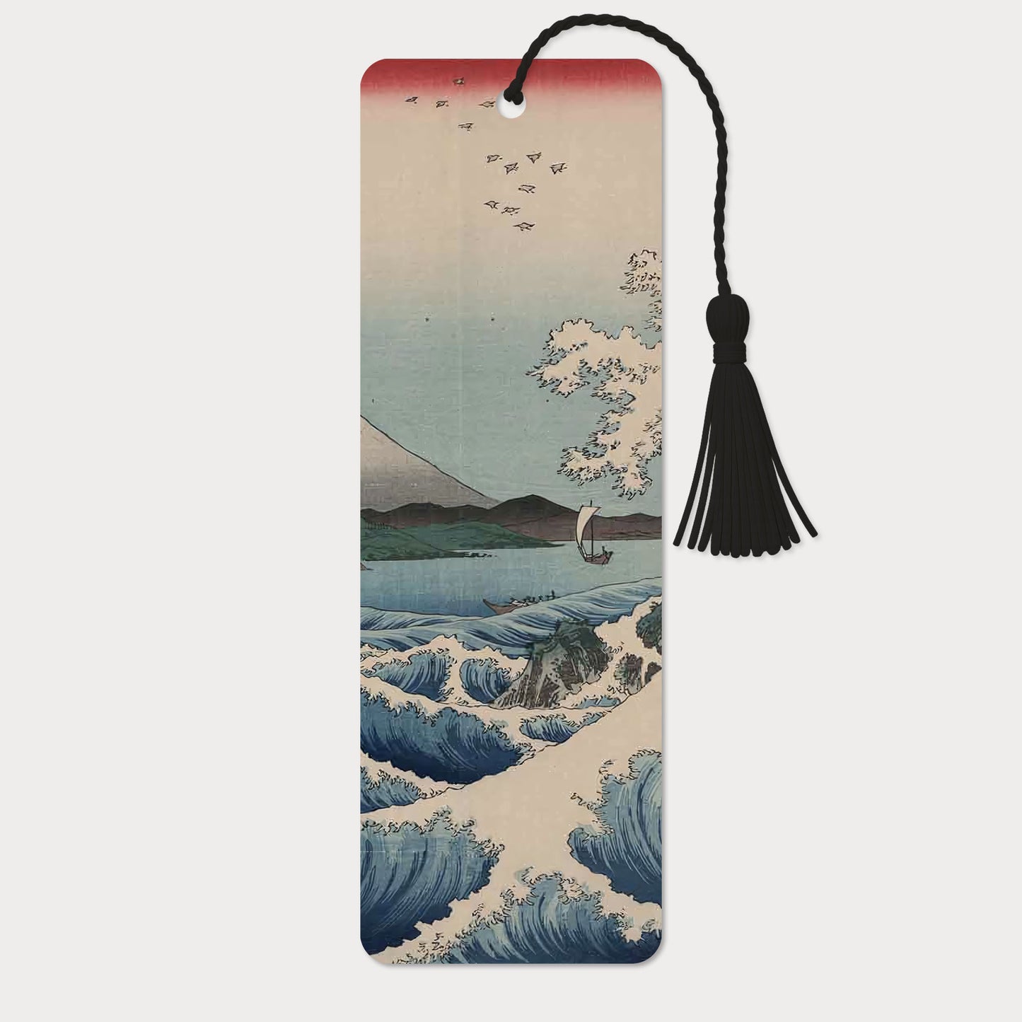 Bokmärke | Havet vid Satta (Hiroshige)