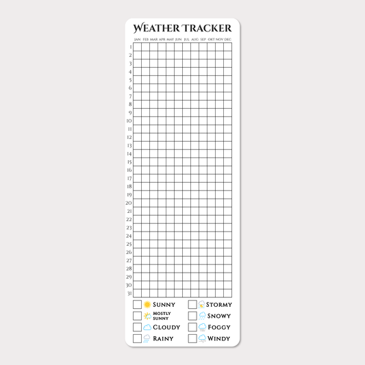 Självhäftande Tracker | Weather Tracker