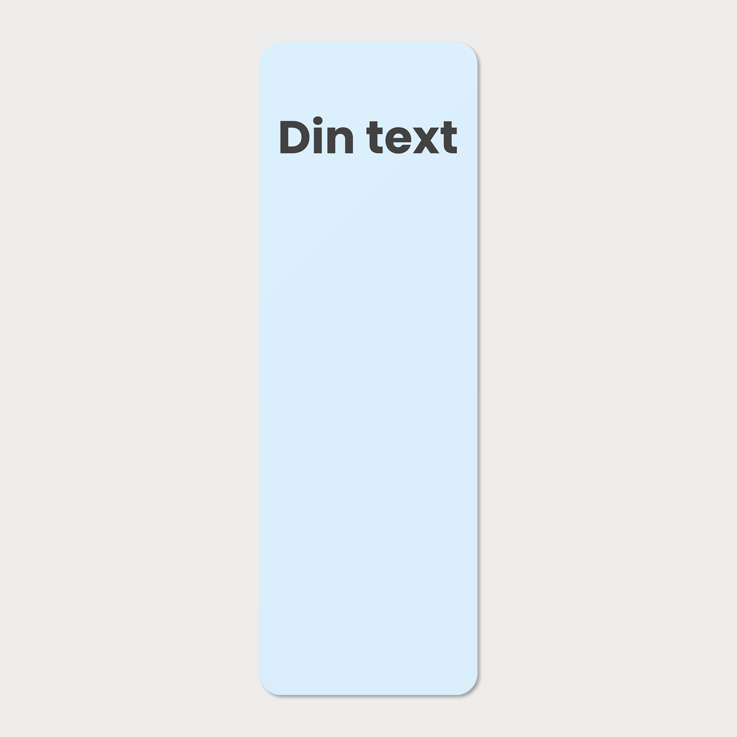 Bokmärke | Personligt med egen text och färg