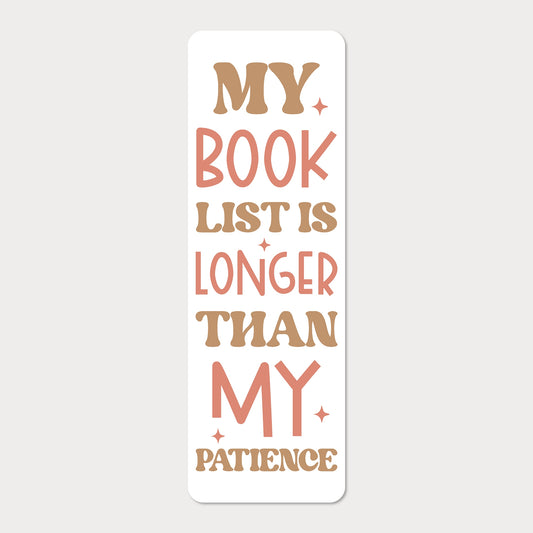 Bokmärke | My Book List Is Longer Than My Patience