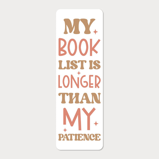 Bokmärke | My Book List Is Longer Than My Patience