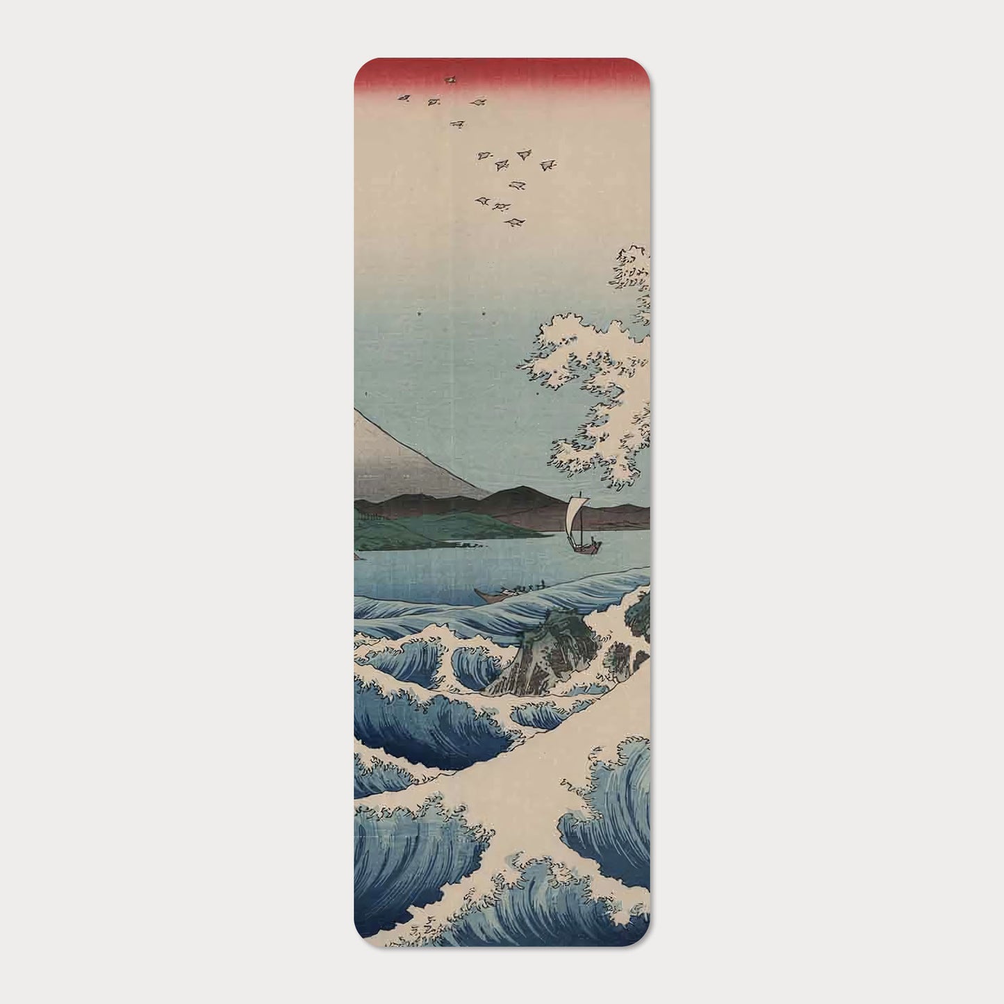 Bokmärke | Havet vid Satta (Hiroshige)