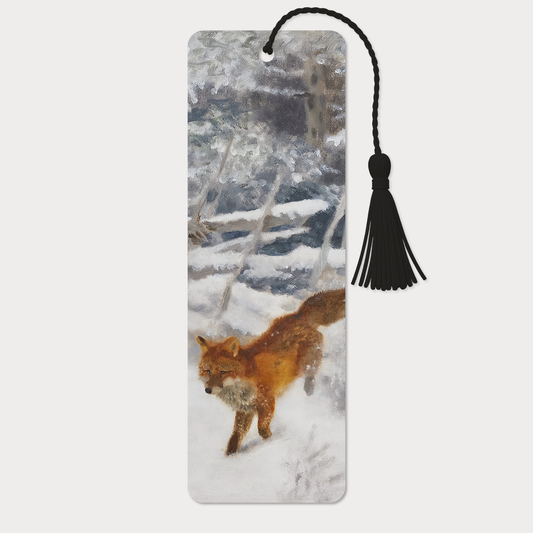 Bokmärke | Räv i vinterlandskap (Bruno Liljefors)