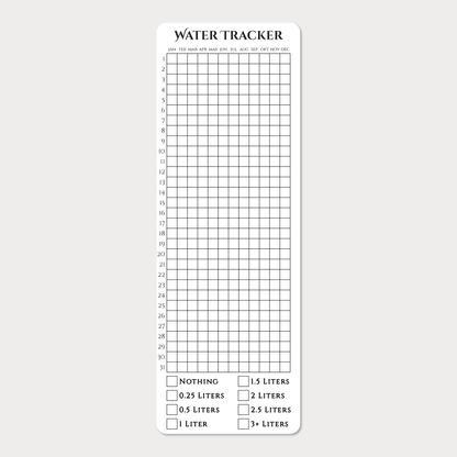Självhäftande Tracker | Water Tracker