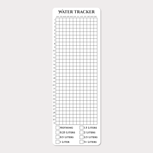 Självhäftande Tracker | Water Tracker