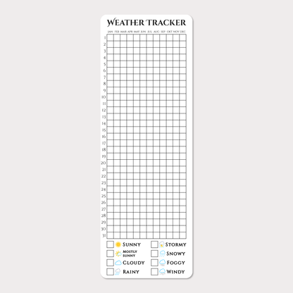Självhäftande Tracker | Weather Tracker